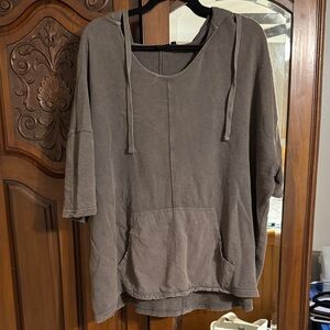 Mono B Charcoal Knit Top